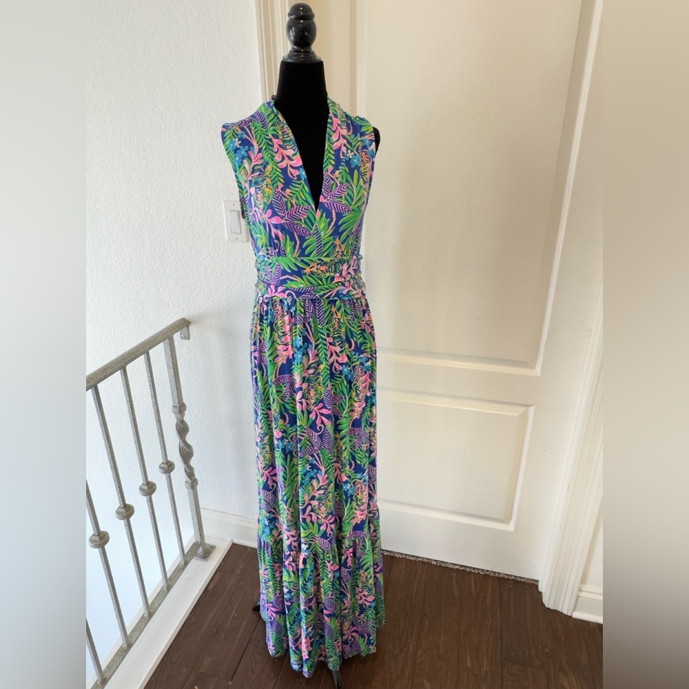 Lilly Pulitzer Sz M Pearce Maxi Borealis Blue How You Like Me Prowl